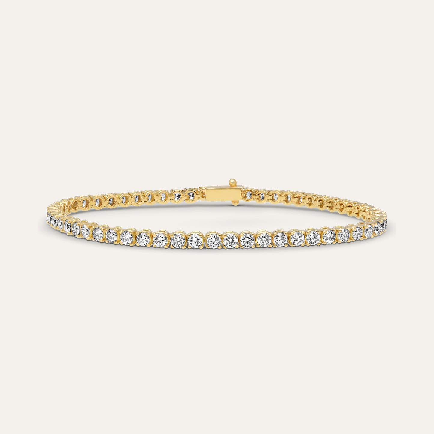 Tennis bracelet round brilliant (3.68 ct)