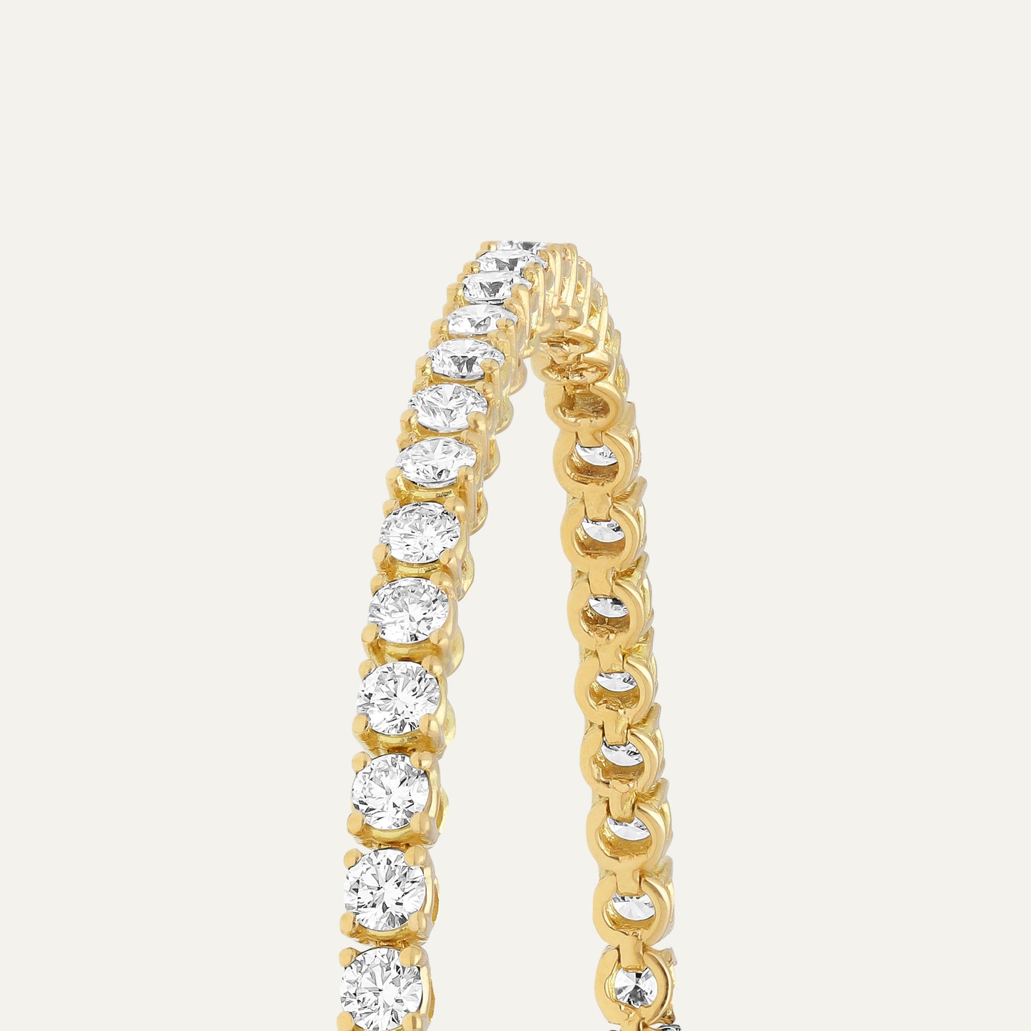 Tennis bracelet round brilliant (3.68 ct)