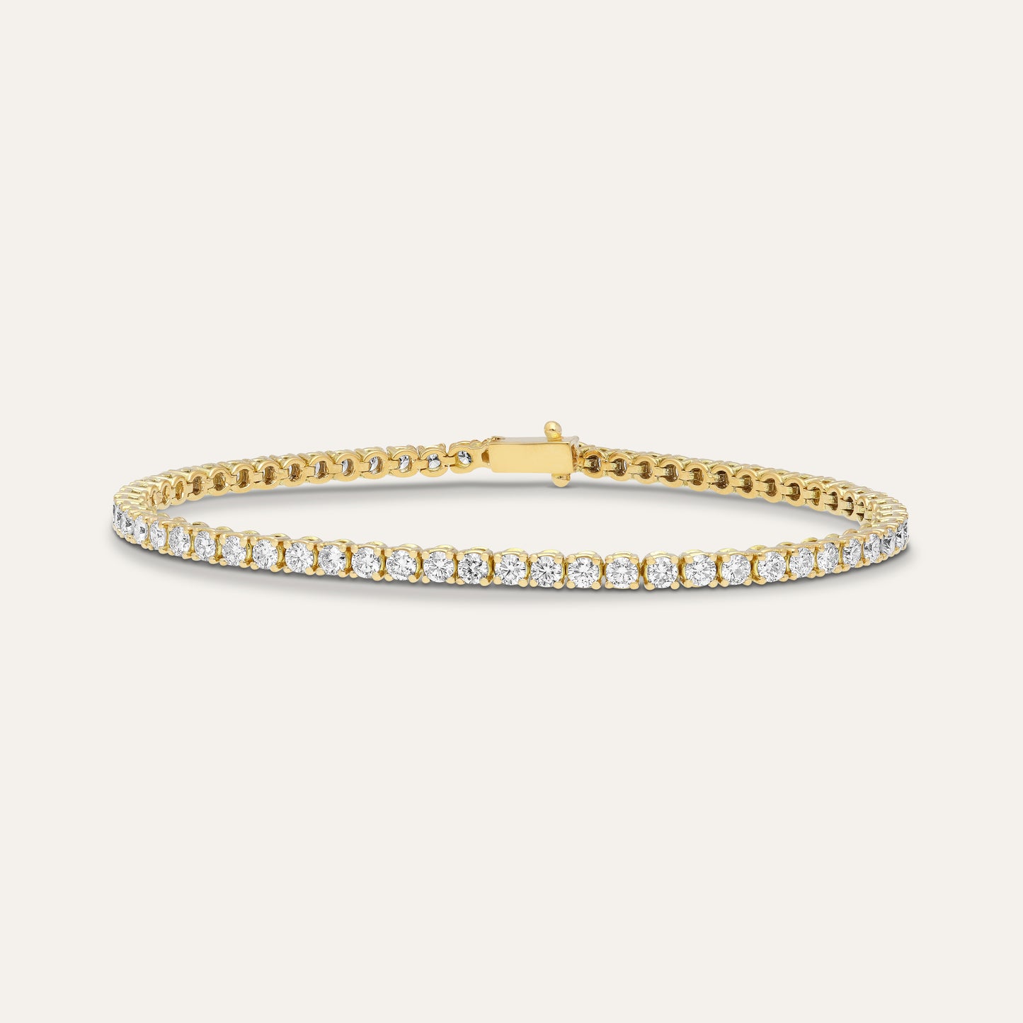 Tennis bracelet round brilliant (3.96 ct)