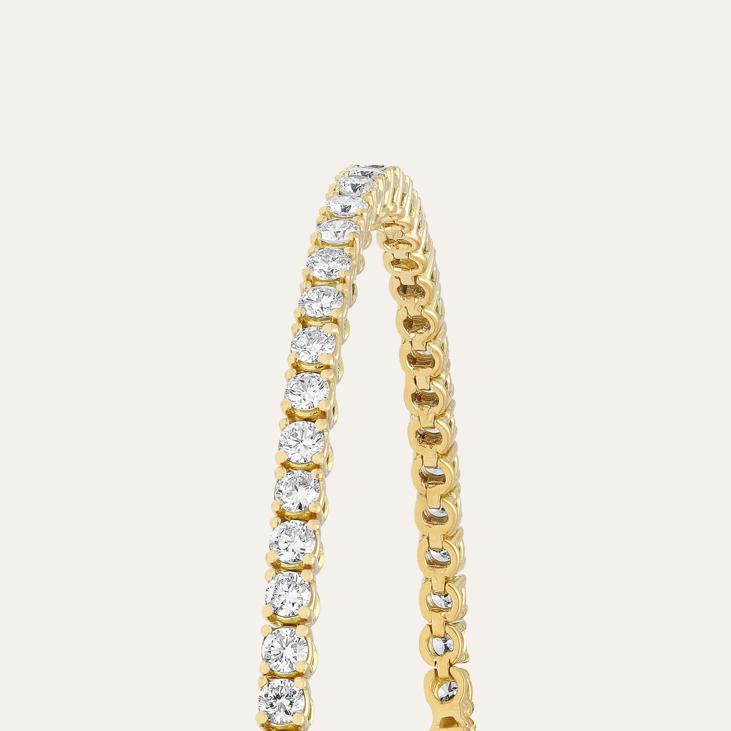 Tennis bracelet round brilliant (3.96 ct)