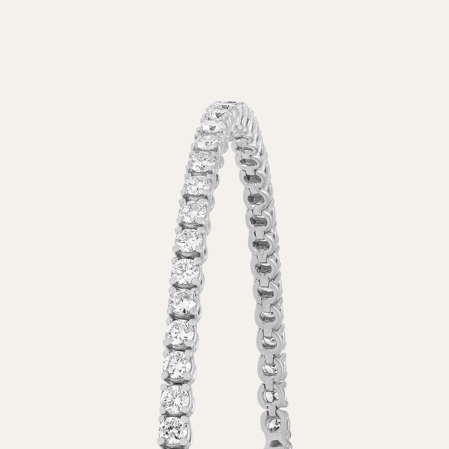 Tennis bracelet round brilliant (3.96 ct)