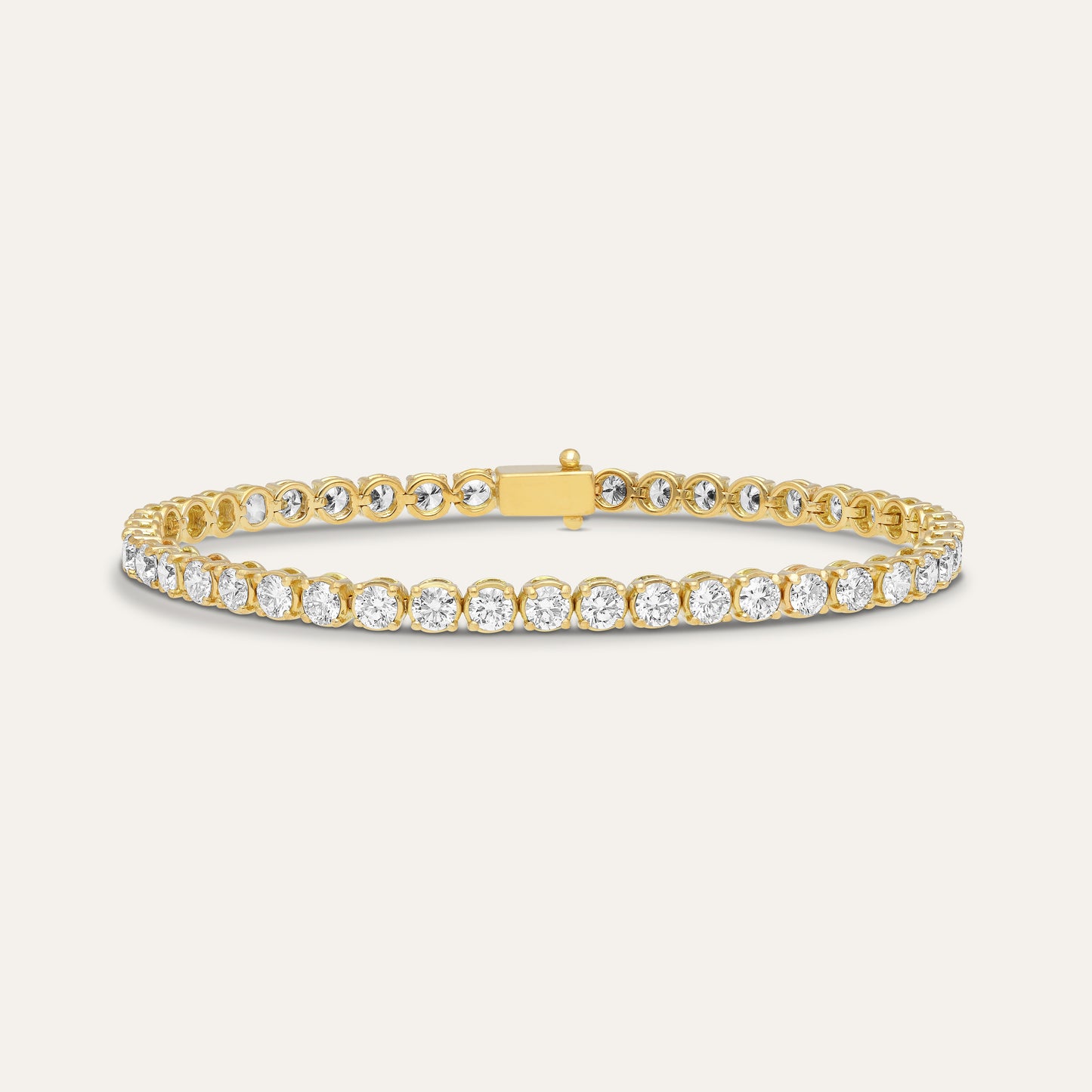 Tennis bracelet round brilliant (5.40 ct)