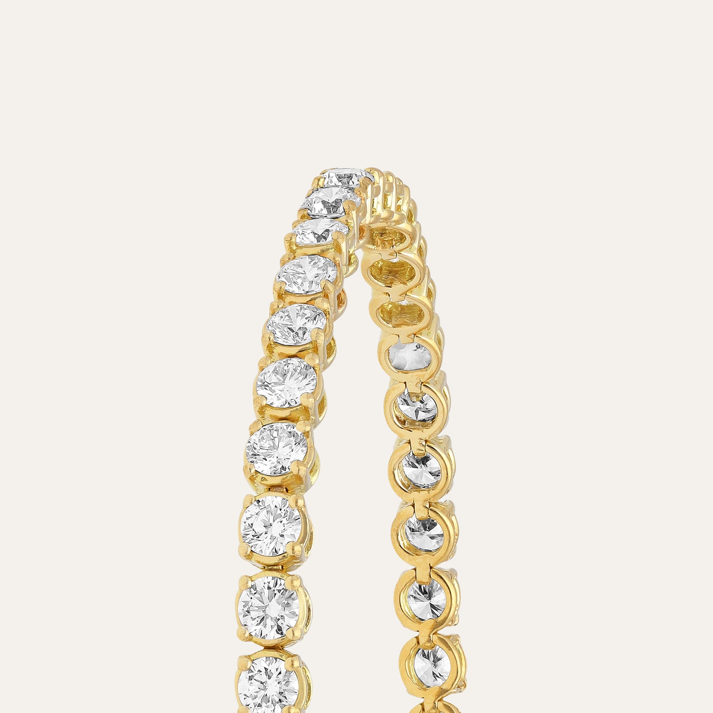 Tennis bracelet round brilliant (5.40 ct)