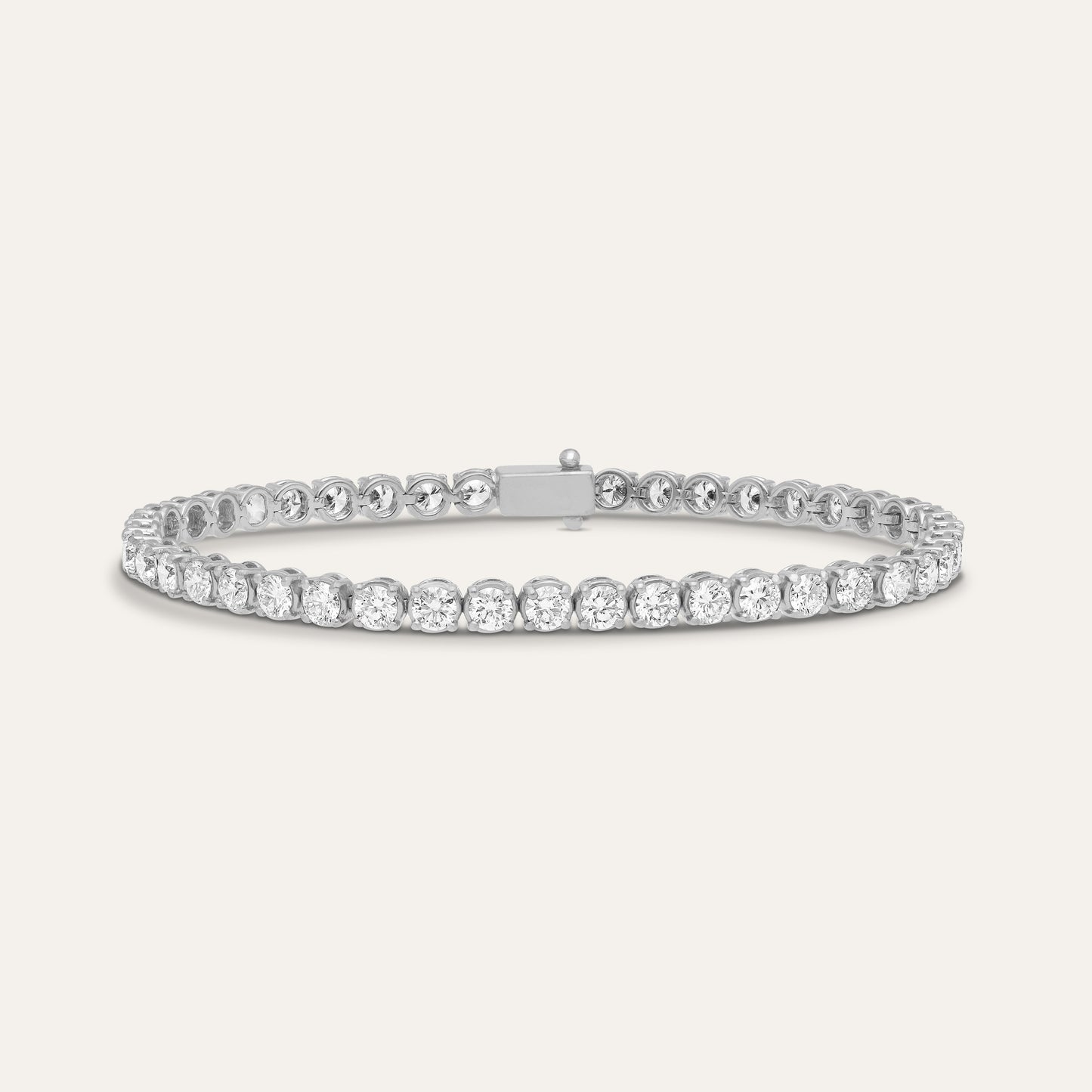 Tennis bracelet round brilliant (5.40 ct)