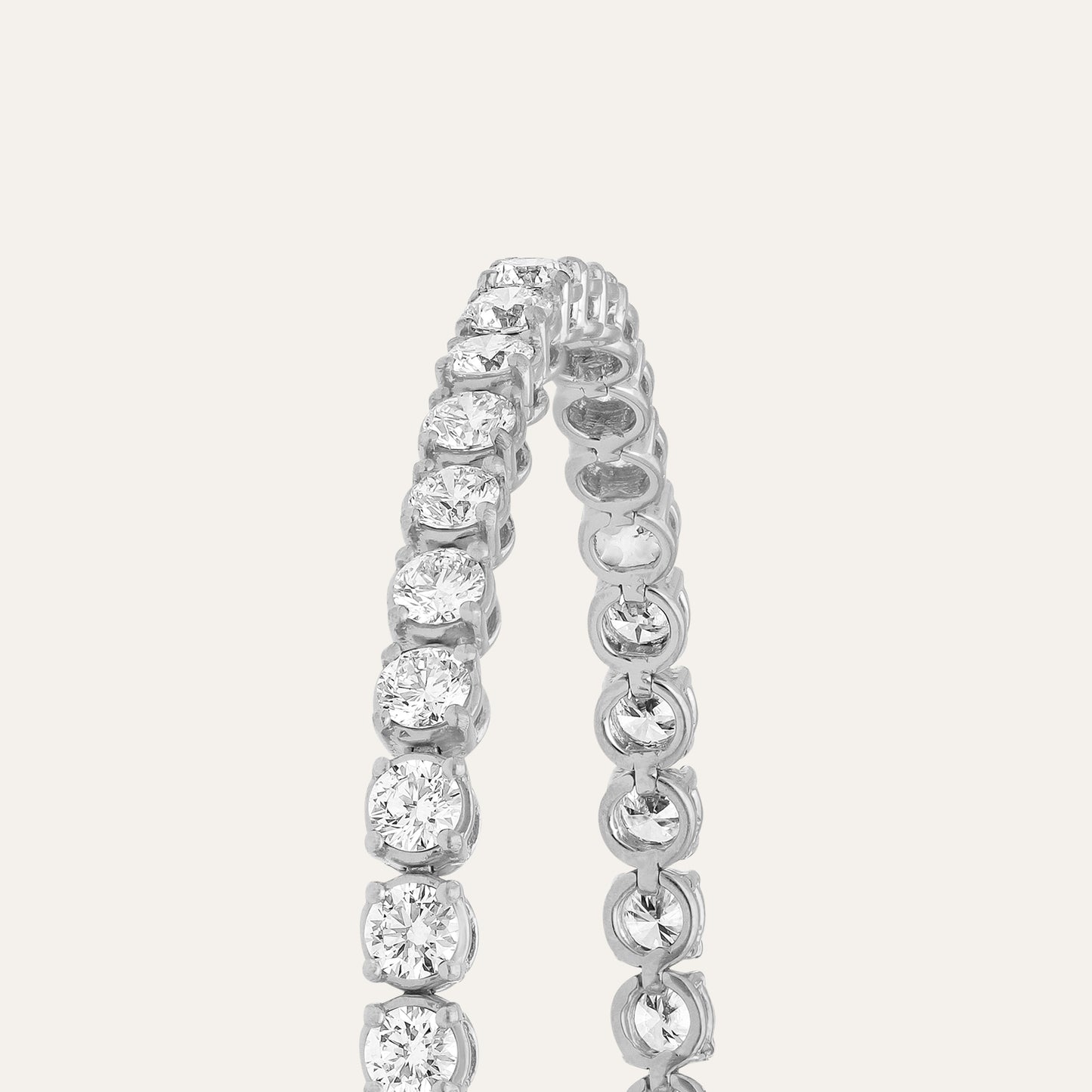 Tennis bracelet round brilliant (5.40 ct)