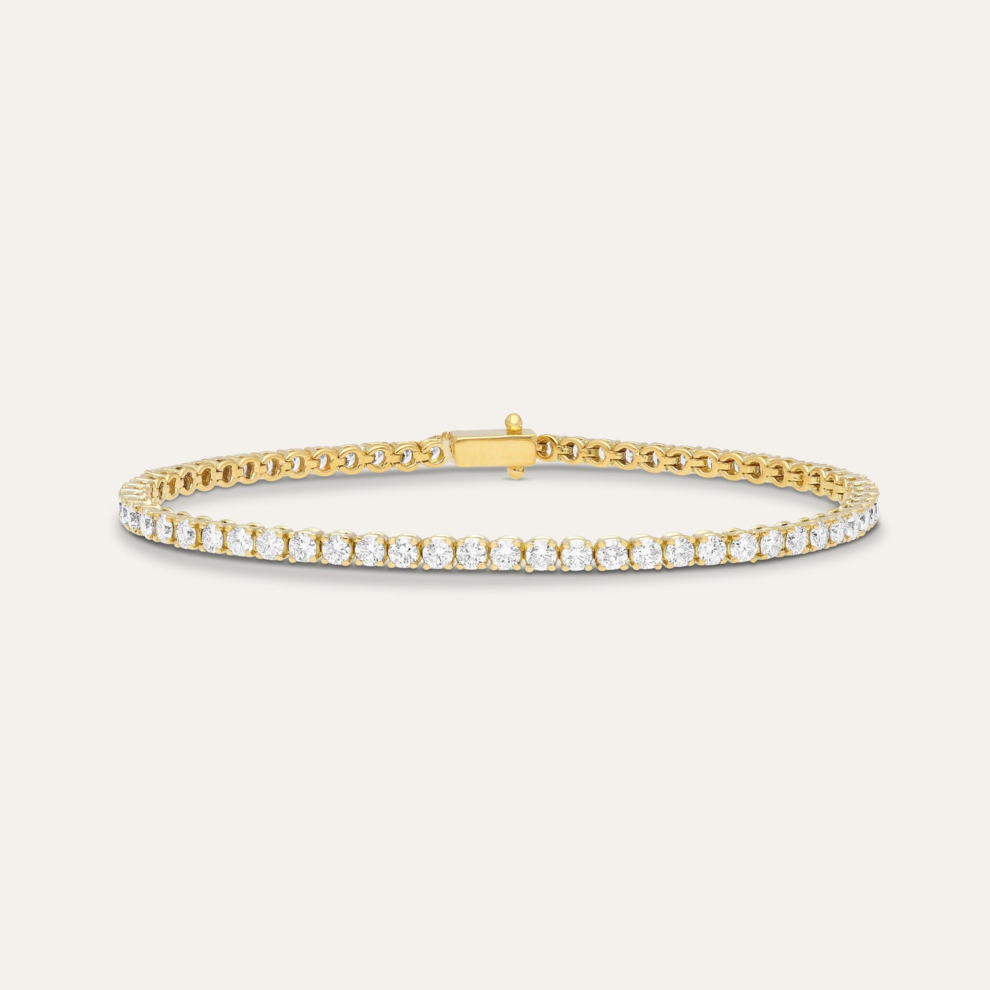 Tennis bracelet round brilliant (4.54 ct)