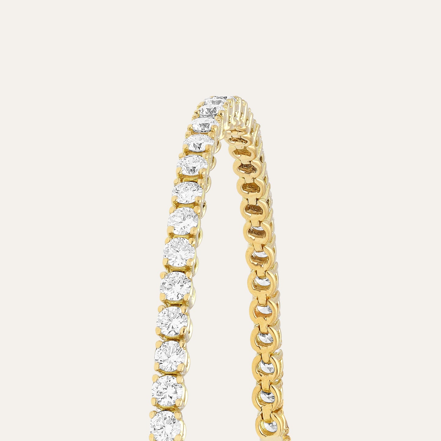 Tennis bracelet round brilliant (4.54 ct)