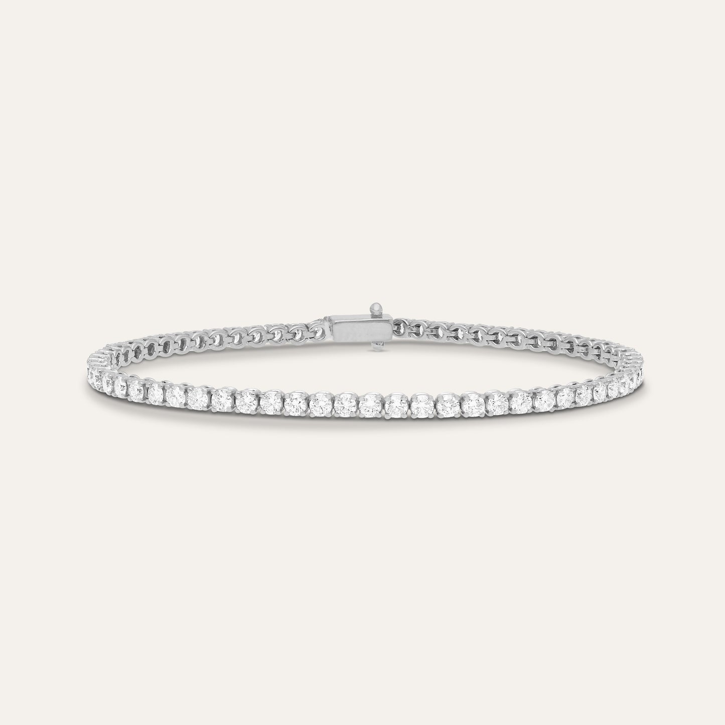 Tennis bracelet round brilliant (4.54 ct)