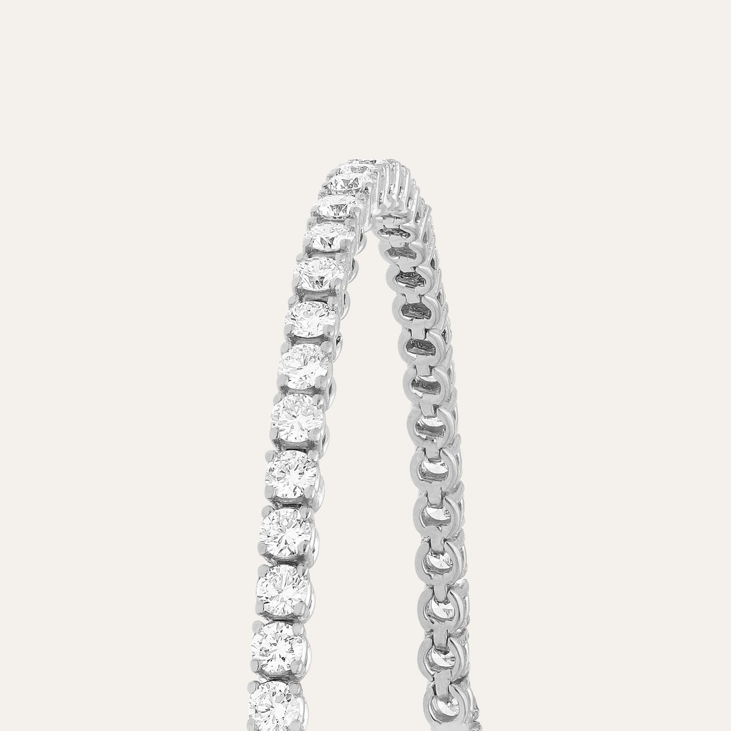 Tennis bracelet round brilliant (4.54 ct)
