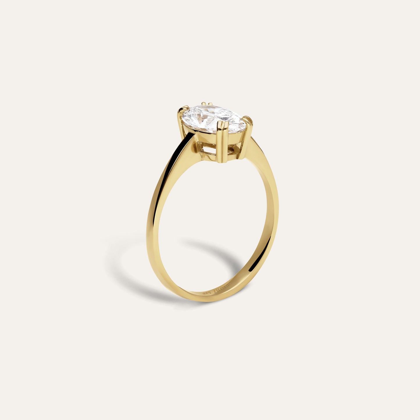 Bague de fiançailles ovale classique (1.44 ct)
