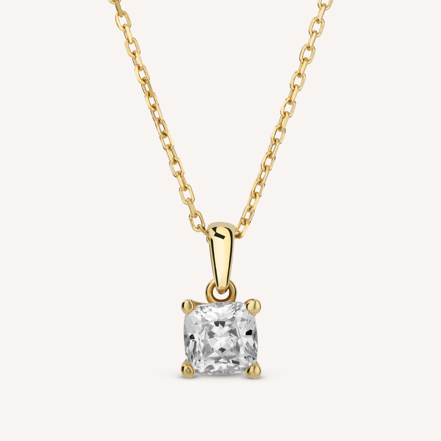 Round diamond necklace (0.5 ct)
