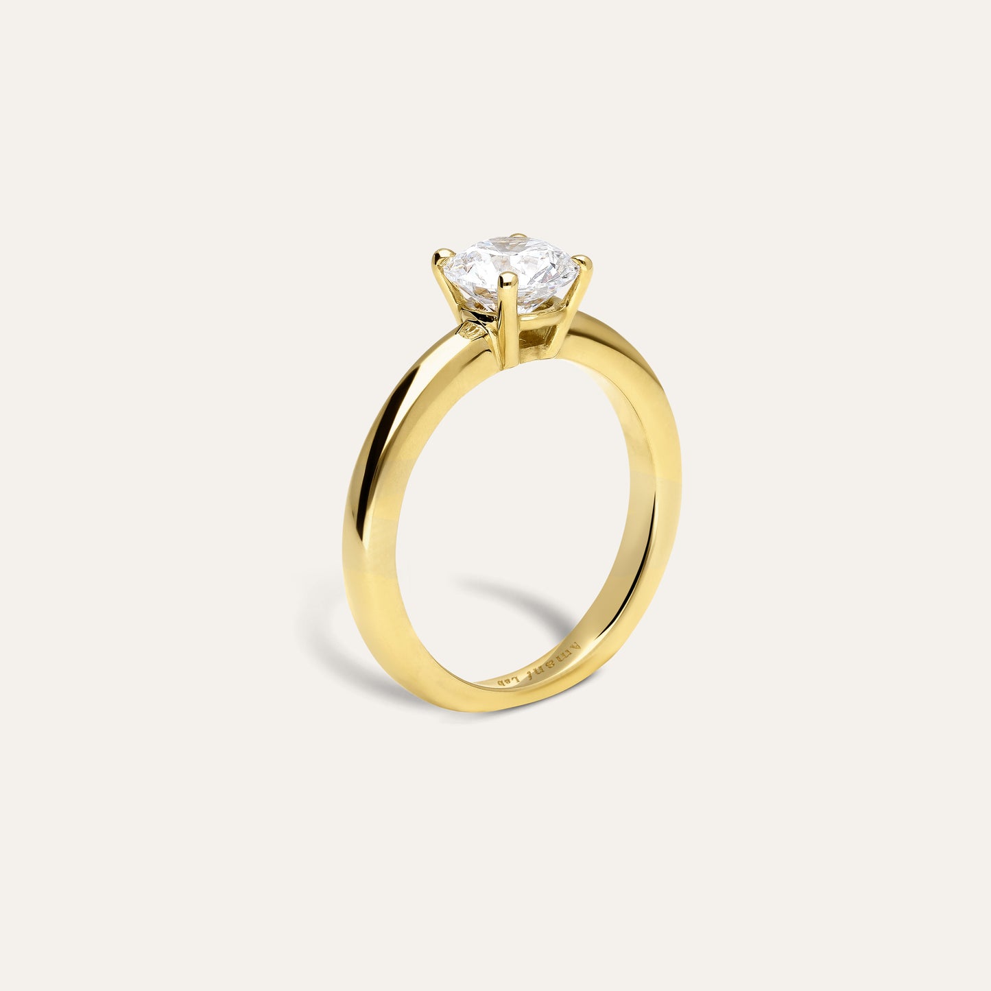 Classic round engagement ring (1.28 ct)