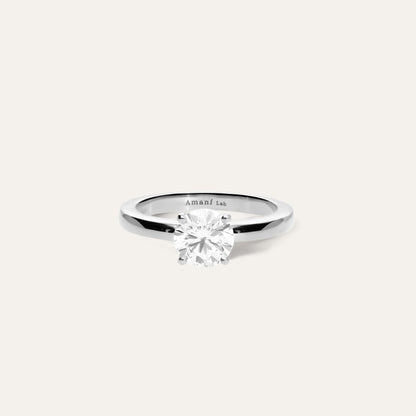 Classic round engagement ring (1.28 ct)