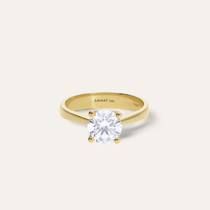 Classic round engagement ring (1.28 ct)