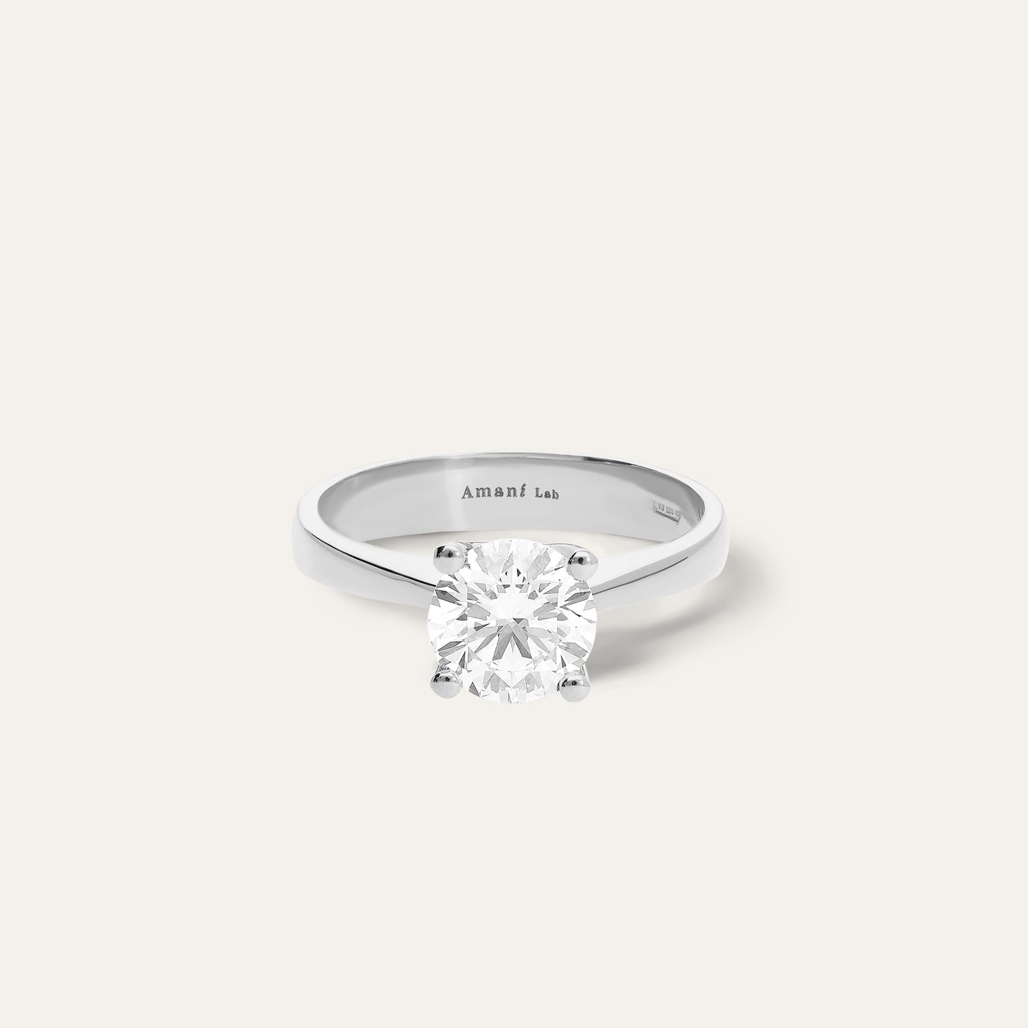 Classic round engagement ring (1.28 ct)