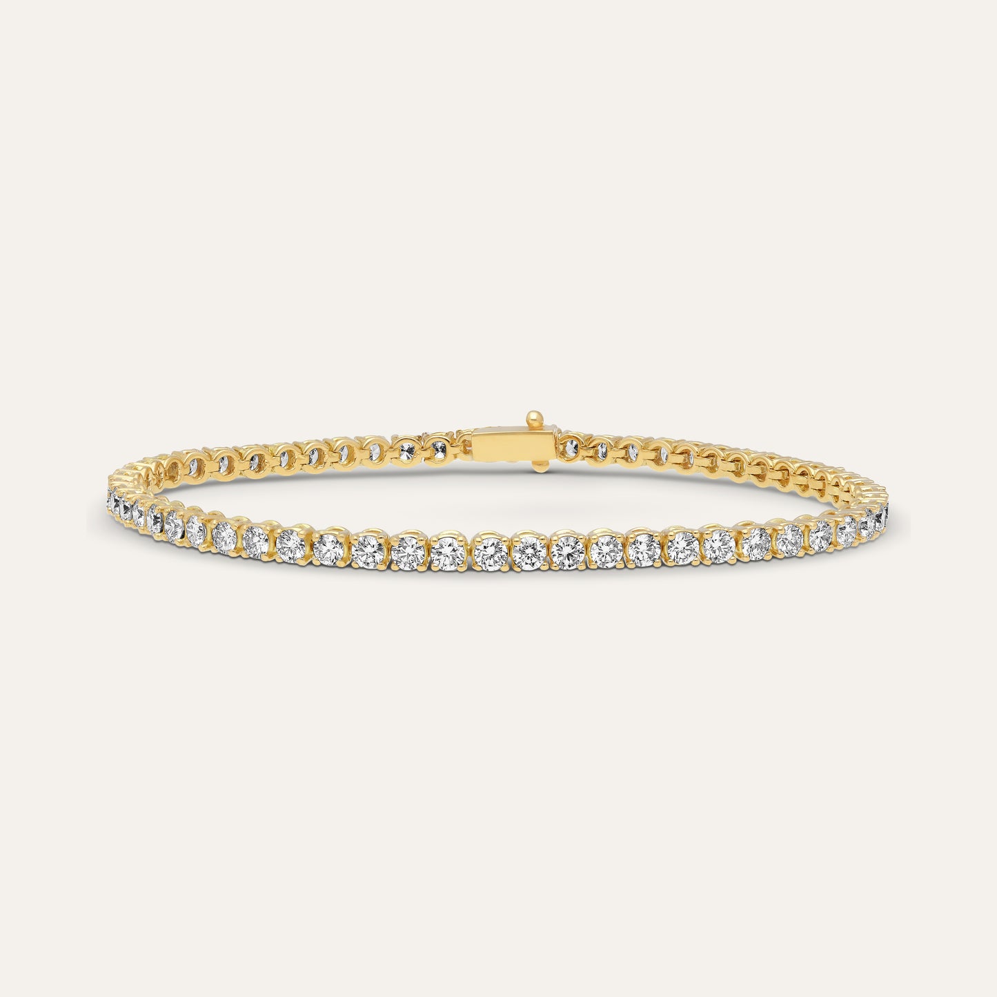 Bracciale tennis rotondo brillante (3,68 ct)