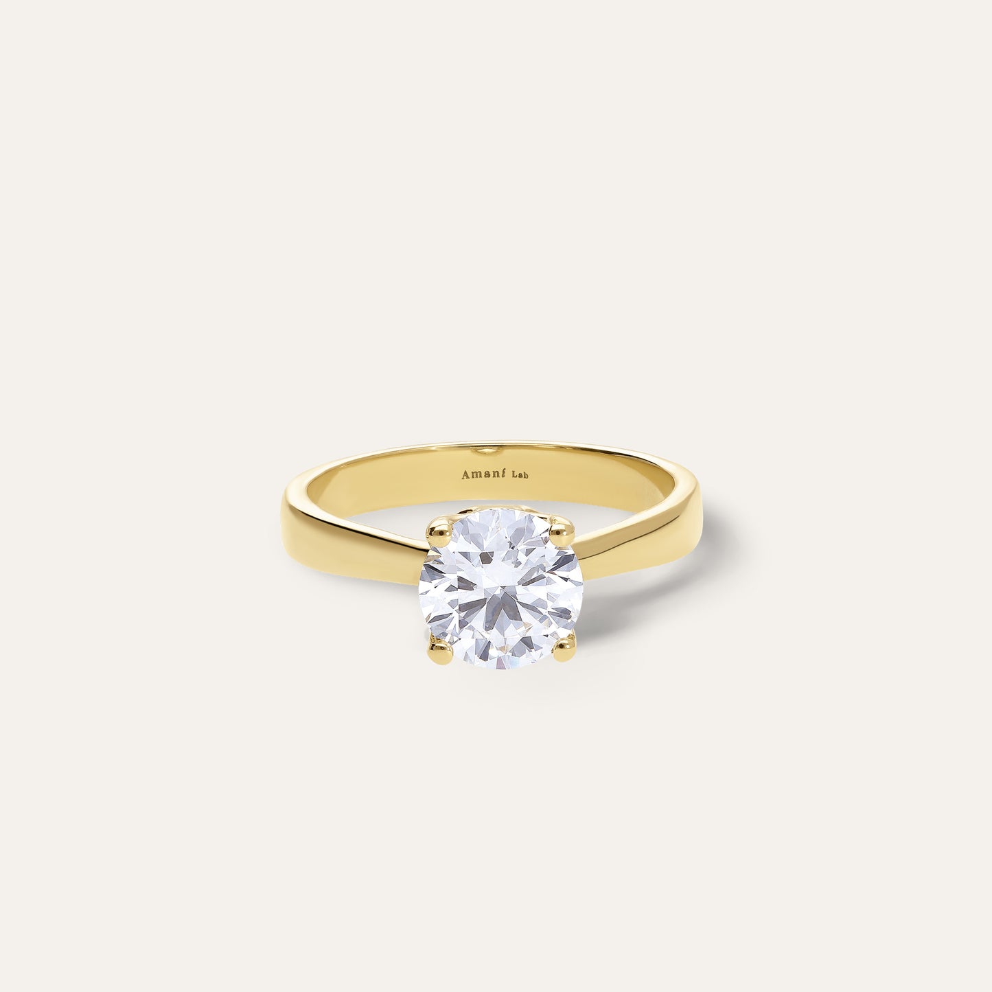 Classic round engagement ring (1.45 ct)