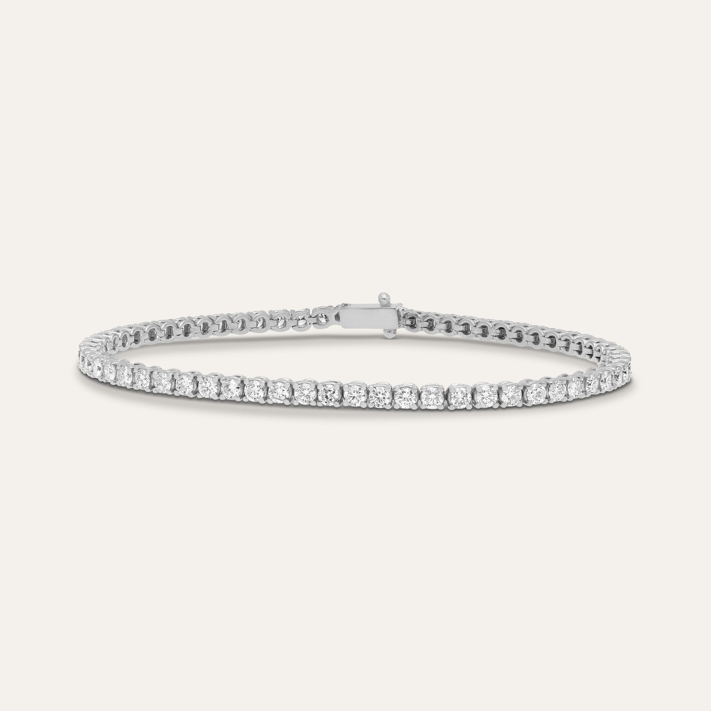 Bracciale tennis rotondo brillante (3,96 ct)