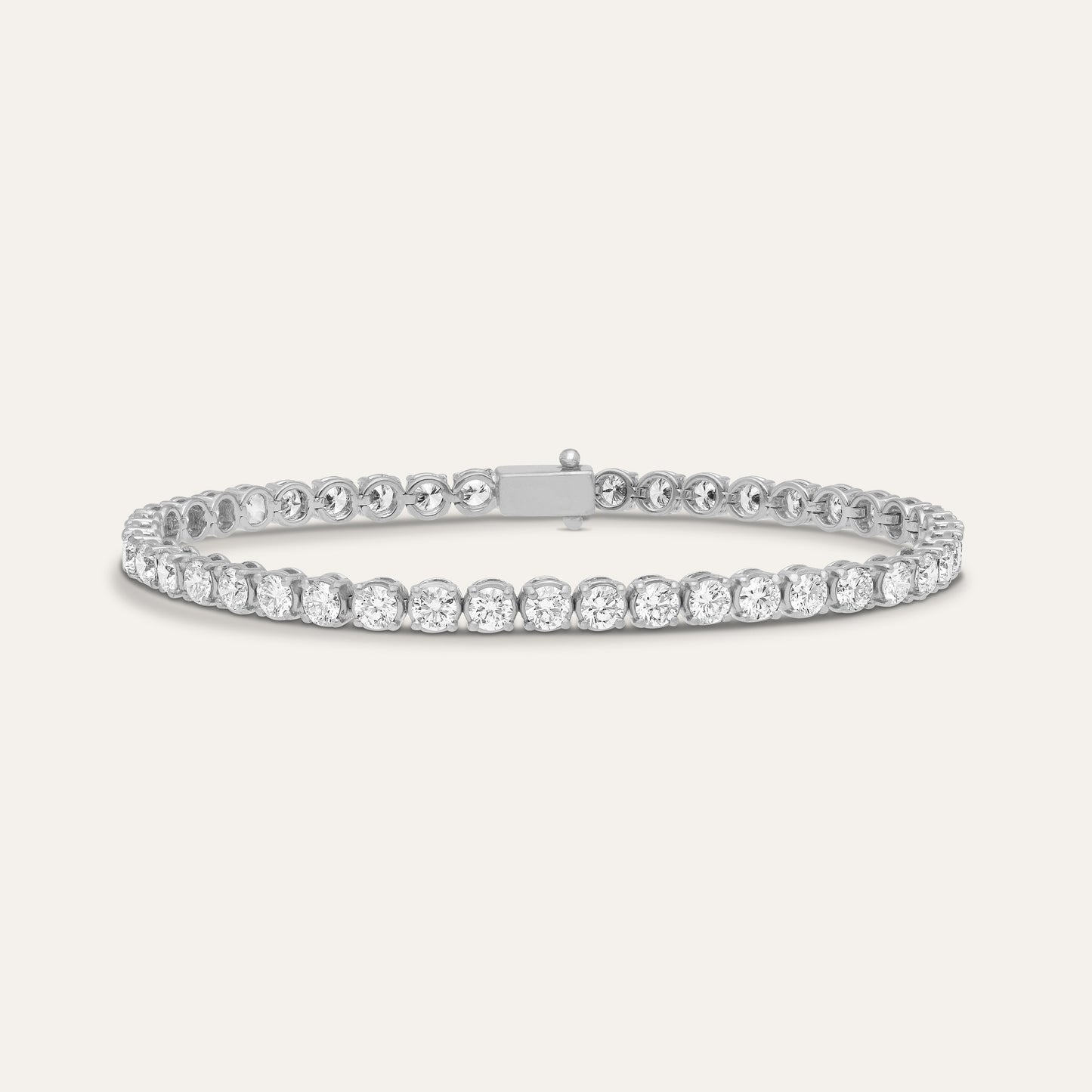 Bracciale tennis brillante rotondo 5,40 ct