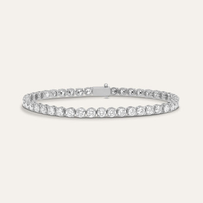 Bracciale tennis brillante rotondo 5,40 ct