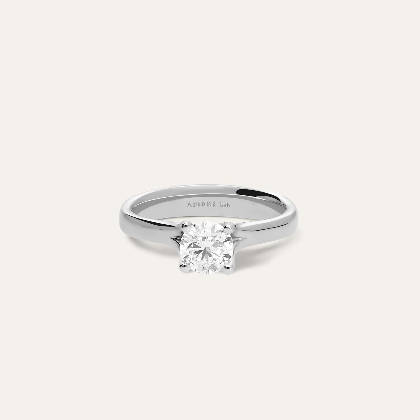 Classic round engagement ring (0.80 ct)