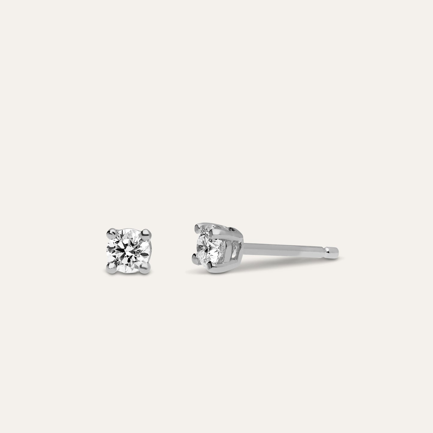 Solitaire stud round brilliant (0.31 ct)