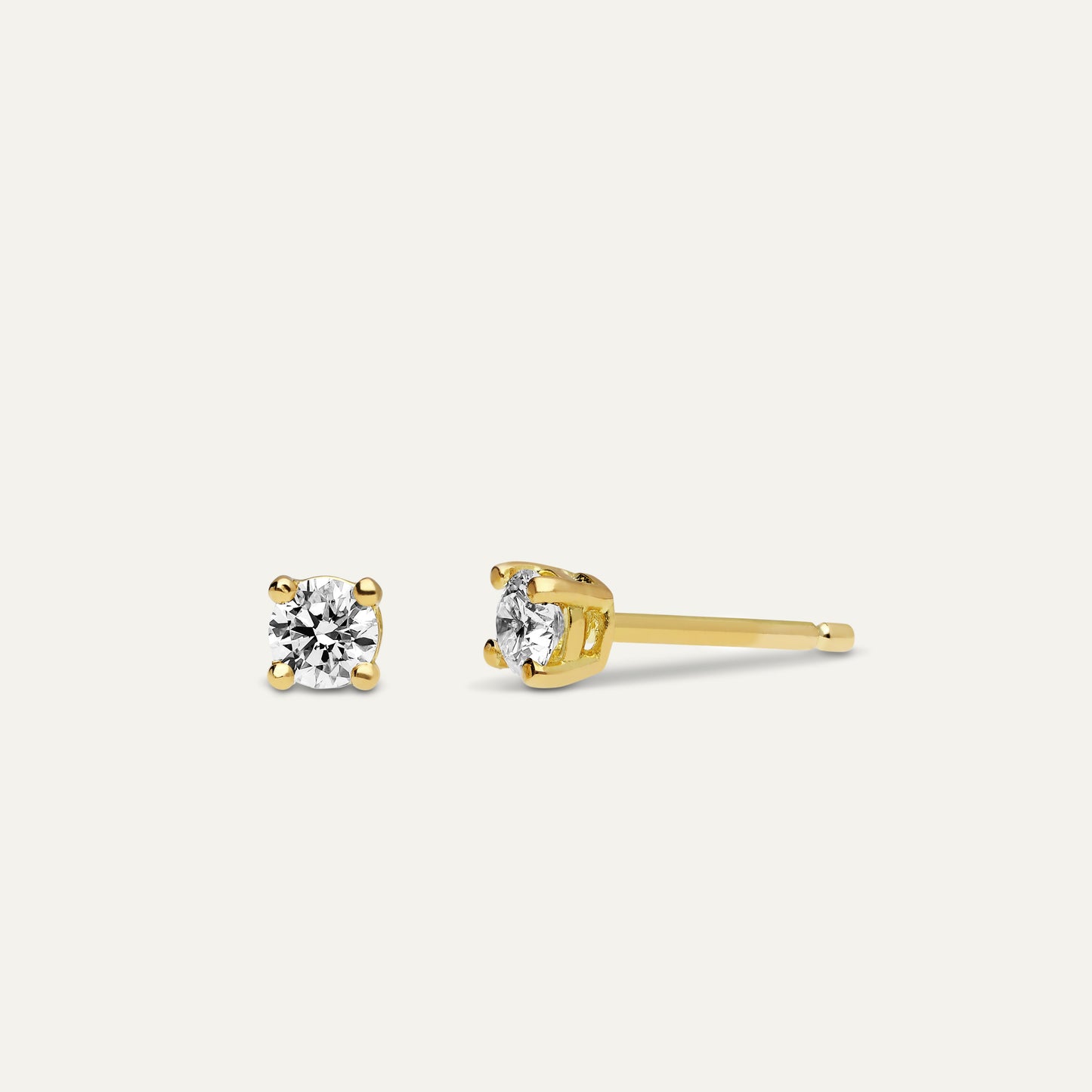 Solitaire stud round brilliant (0.31 ct)