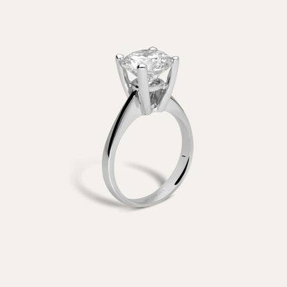 Classic round engagement ring (3.50 ct)