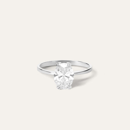 Classic oval engagement ring (1.44 ct)