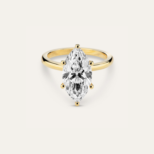 Solitaire marquise ring  (4.04ct)