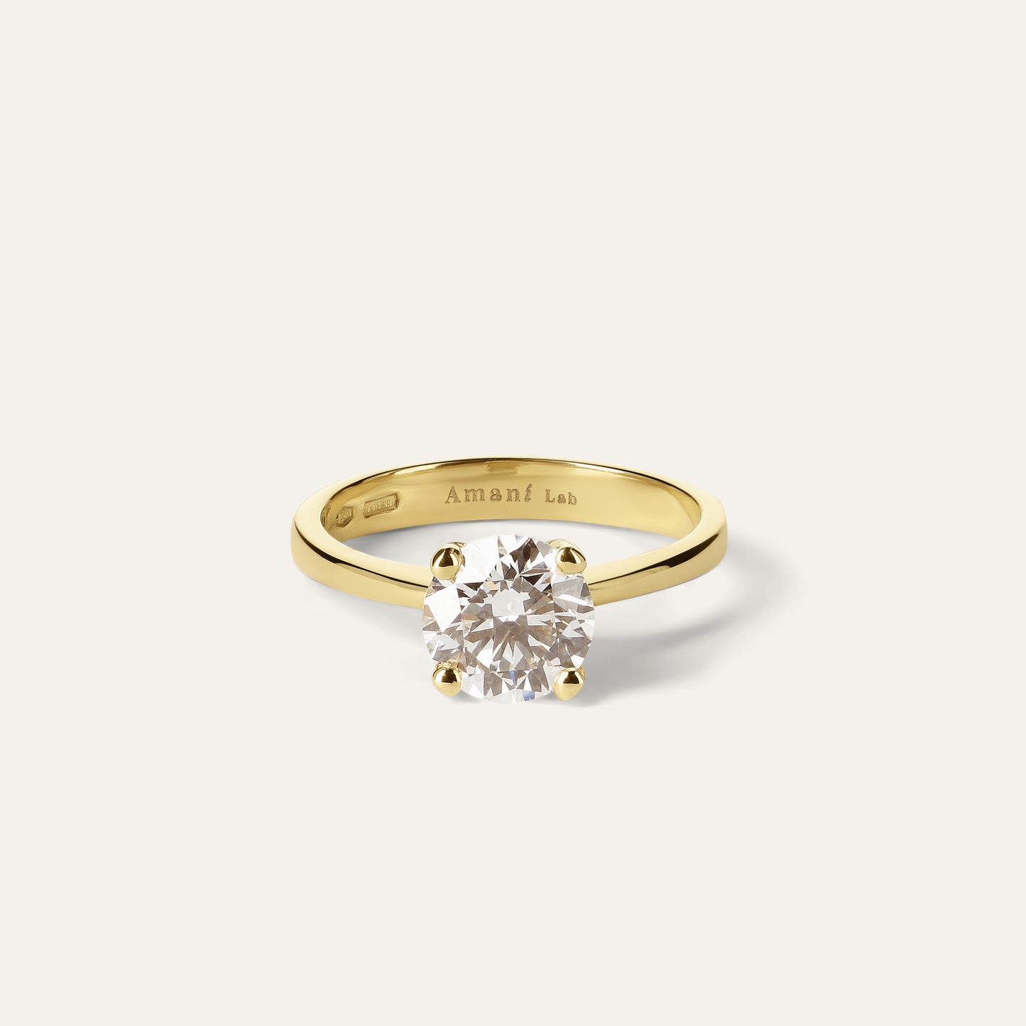 Classic round engagement ring (2.00 ct)