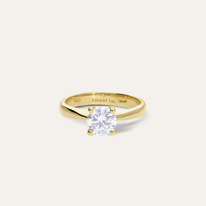 Classic round engagement ring (1.05 ct)