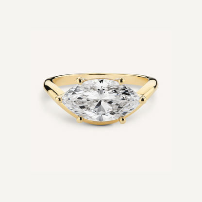 Bague solitaire marquise est-ouest (3,05 ct)