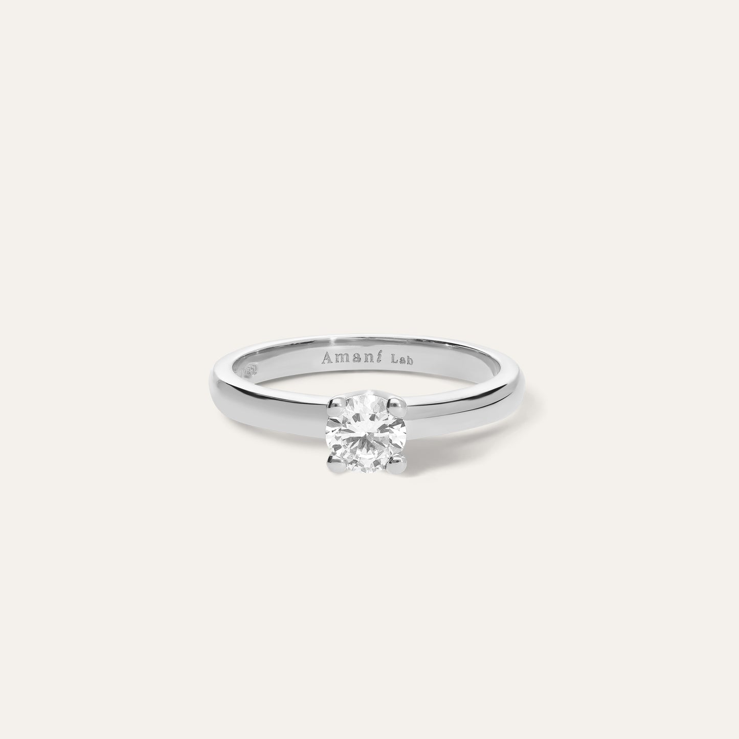 Classic round engagement ring (0.50 ct)