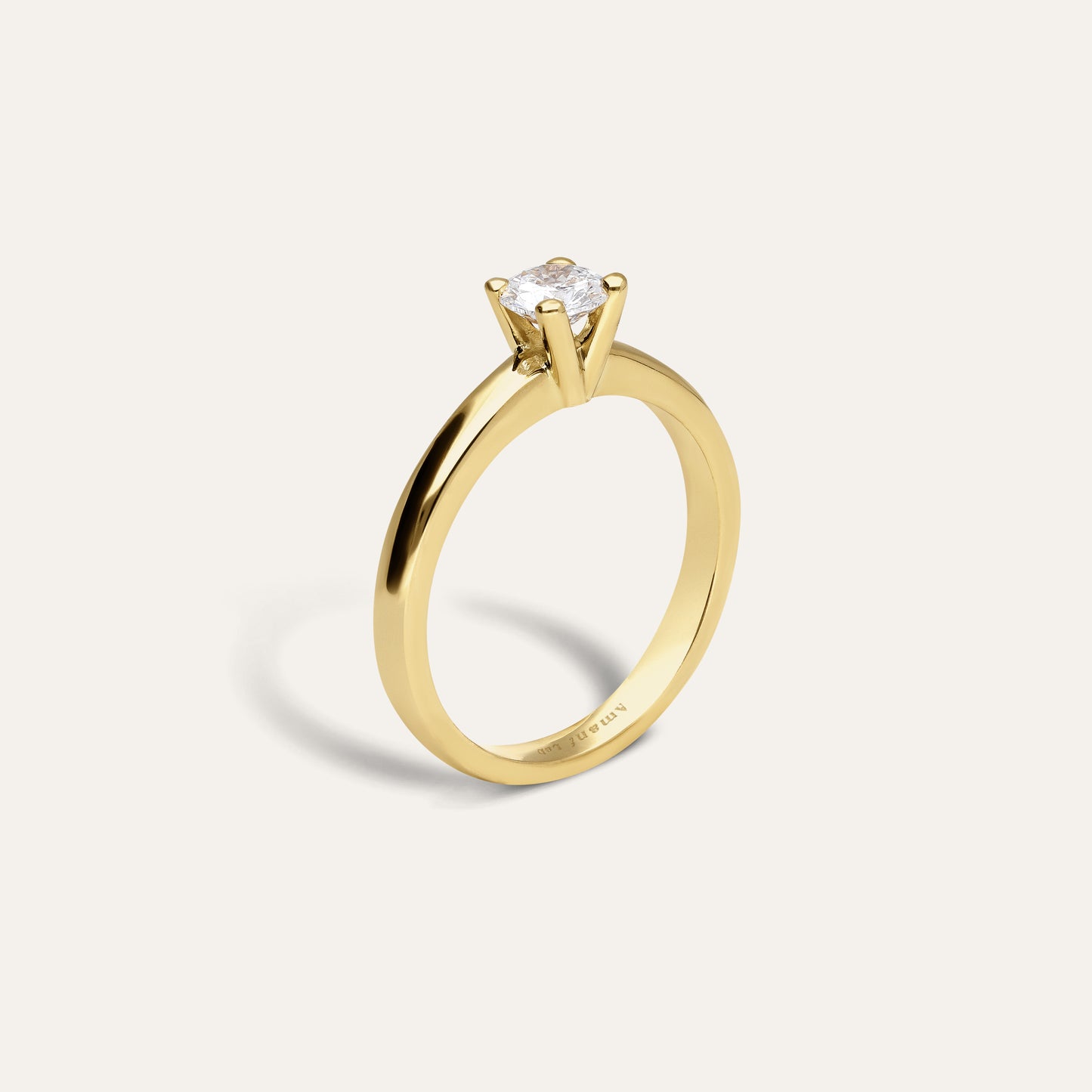 Classic round engagement ring (0.50 ct)