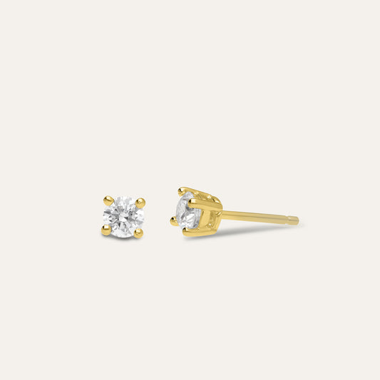 solitaire stud round brilliant (0.54 ct)