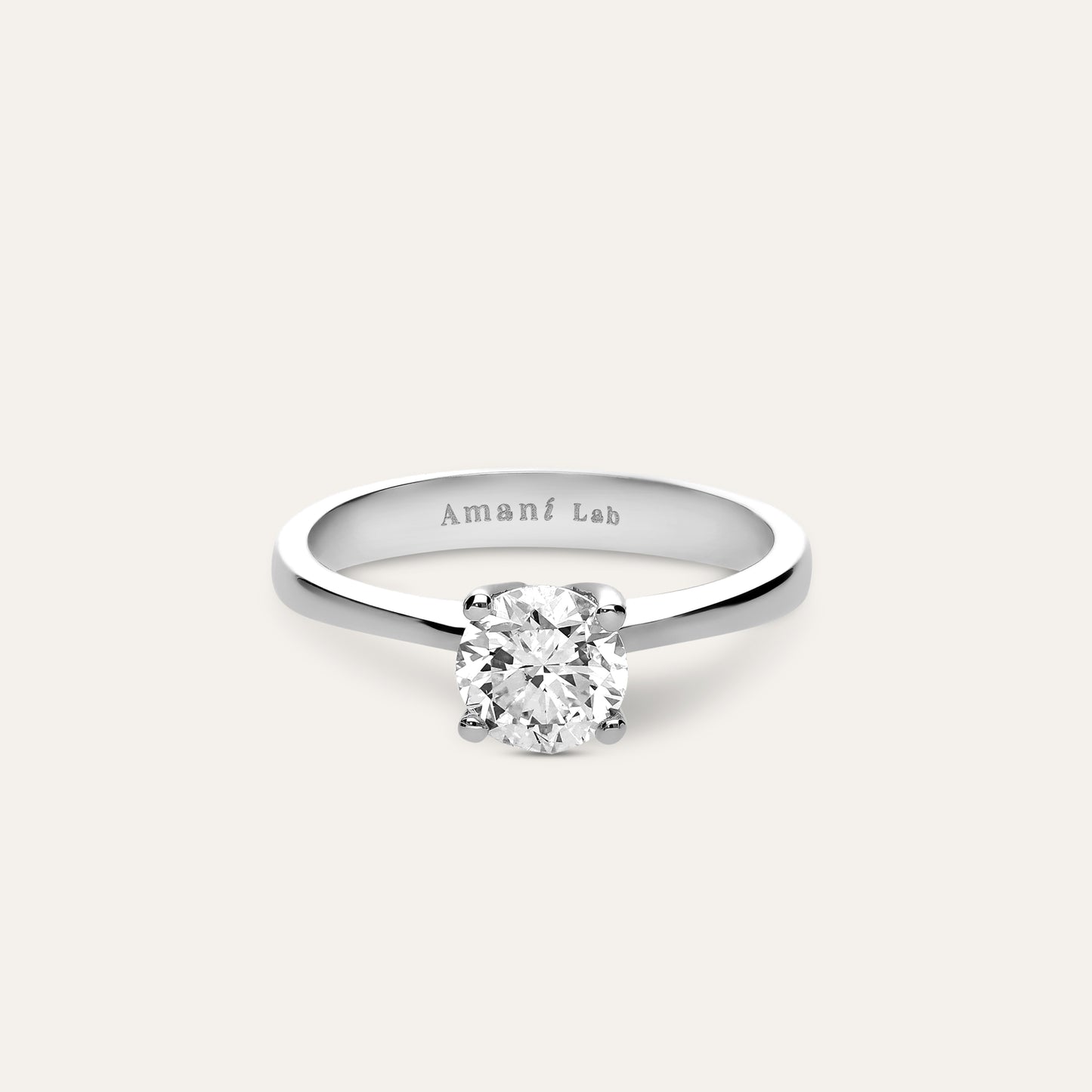 Classic round engagement ring (0.90 ct)