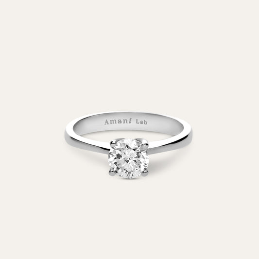 Classic round engagement ring (0.90 ct)