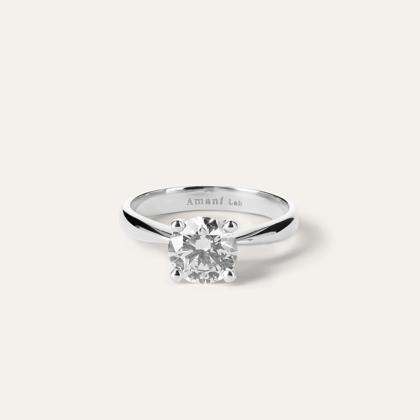 Classic round engagement ring (1.53 ct)