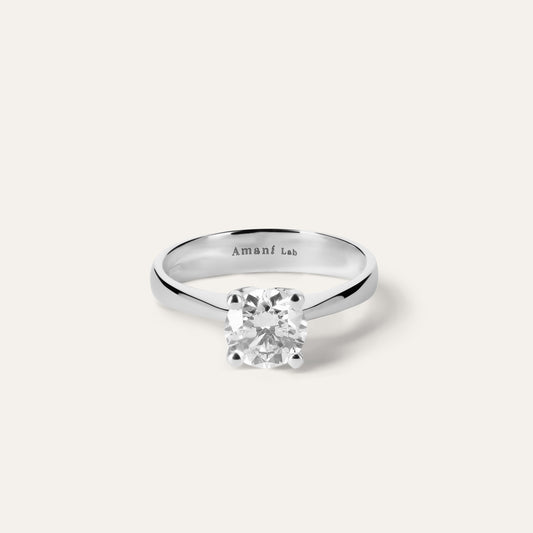 Classic round engagement ring (1.23 ct)