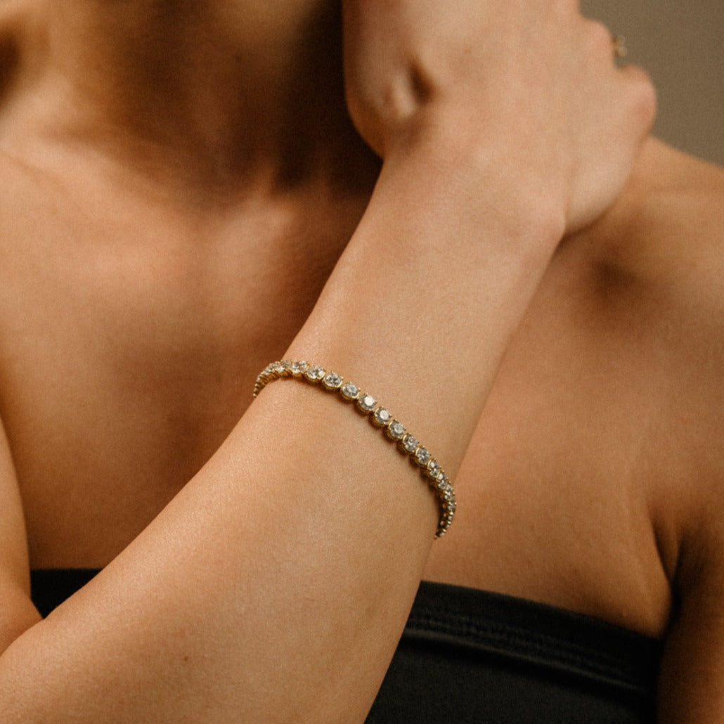 Bracciale tennis rotondo brillante 11,78 ct